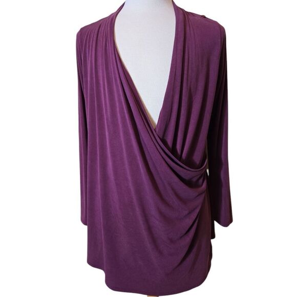 Chalet et ceci Wrap Cardigan Long Sleeve Convertable Drape Minimalist Medium - Picture 4 of 13